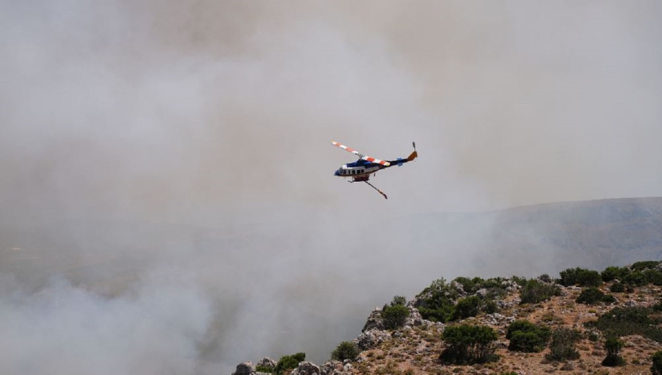 Βελτιωμένη η εικόνα της φωτιάς στη Χίο