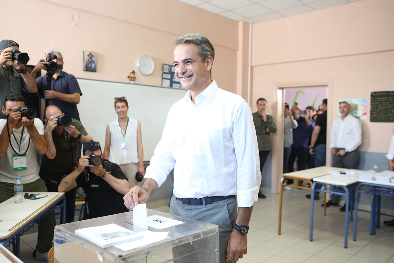 Ψήφισε ο Κυριάκος Μητσοτάκης